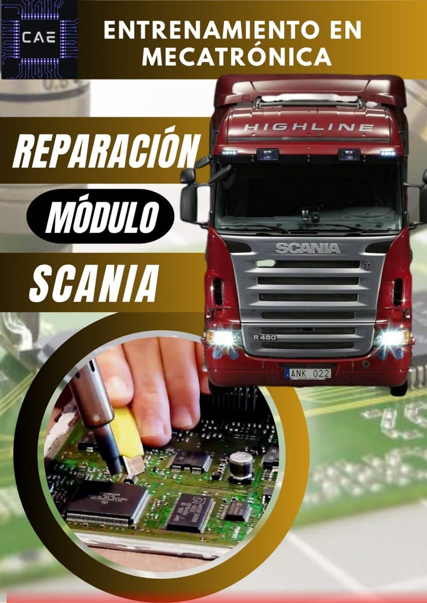 Reparación de módulo de control de motor Scania